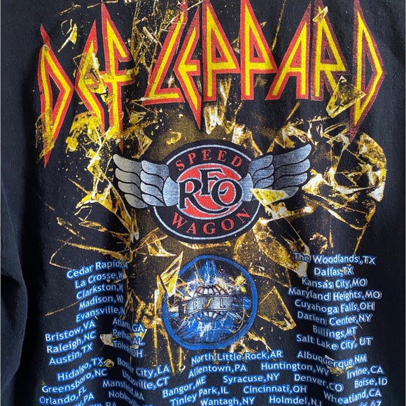 Def leppard 2016 concert tee Tesla tour - Picture 3 of 3